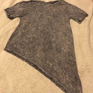 Grey Diagonal Top
